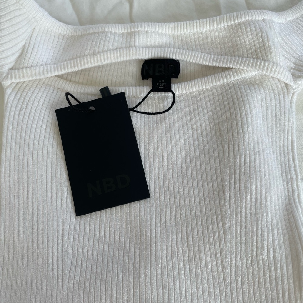 NBD REVOLVE off the shoulder body suit
